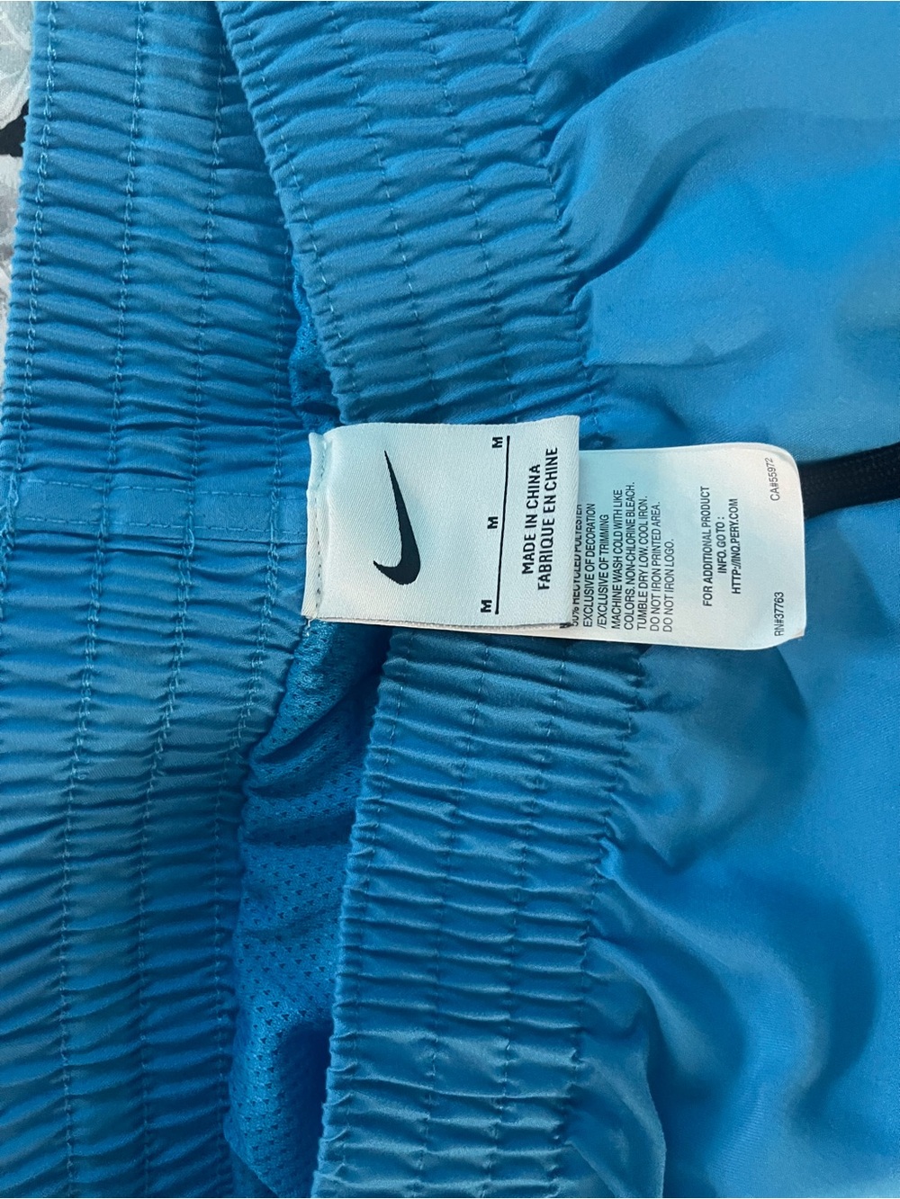 Nike Teal/Light Blue Young Men Athletic Shorts